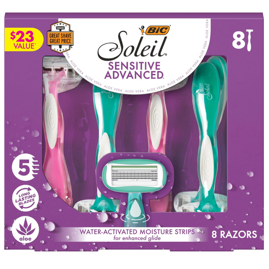 Bic Soleil Sensitive Advanced 8 Razors