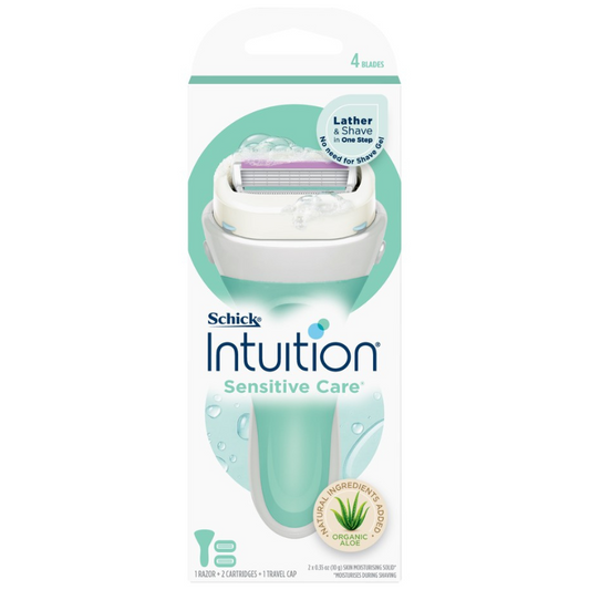 Schick Intuition Sensitive Care Razor Kit 2 Pack