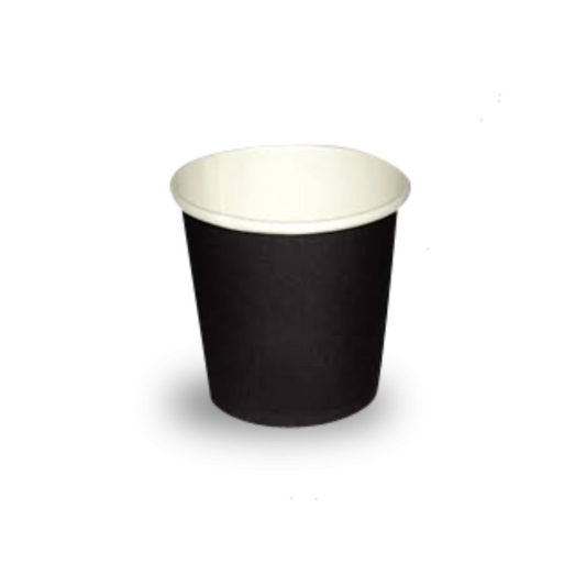 4 Oz Single Wall Black Paper Cup 50 Pcs