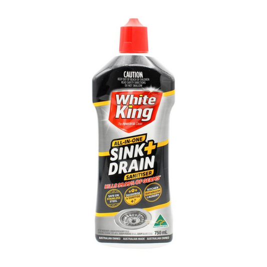 White King Sink + Drain Sanitiser 750ml