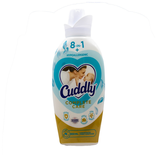 Cuddly 8-In-1 + Hypoallergenic Complete Care Concentrated Fabric Conditioner 850ml