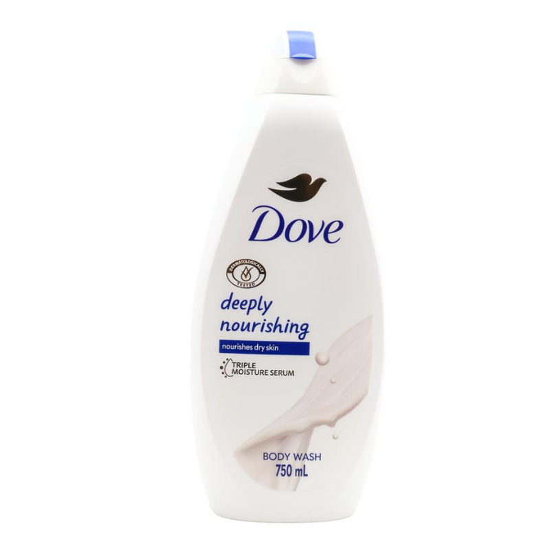 Dove Deeply Nourishing Nourishes Dry Skin Body Wash 750ml