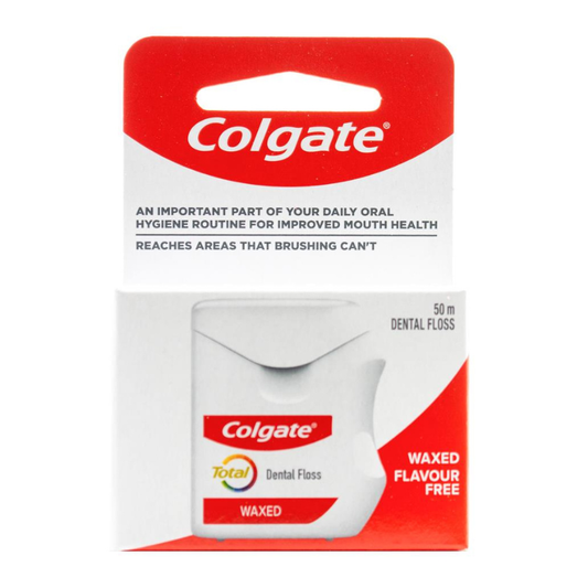 Colgate 50m Dental Floss Waxed Flavour Free