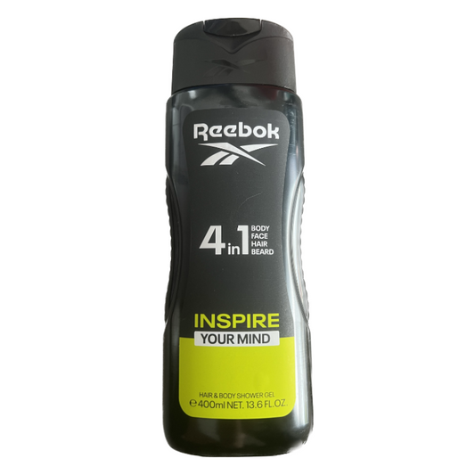 Reebok 4 In 1 Inspire Your Mind Hair & Body Shower Gel 400ml