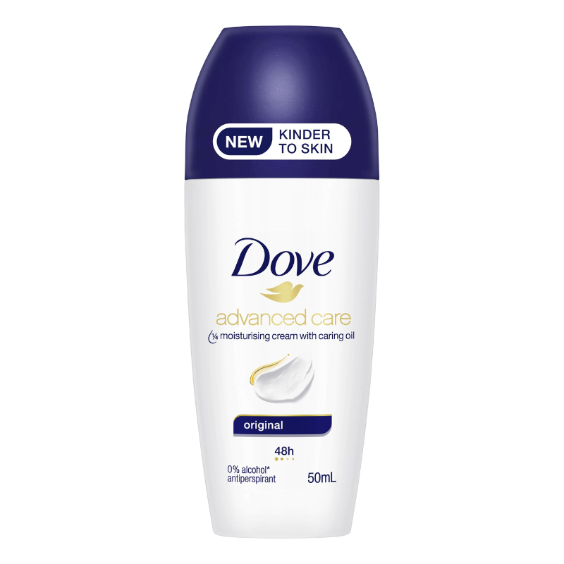 Dove Roll On Advanced Care 1/4 Moisturising Cream With Caring Oil Original 50ml