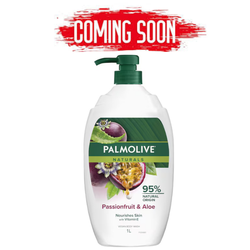 Palmolive Naturals Passionfruit & Aloe Vegan Body Wash 1L