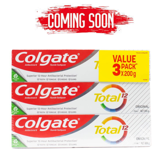 Colgate Toothpaste Total Original Value Pack 3 x 200g