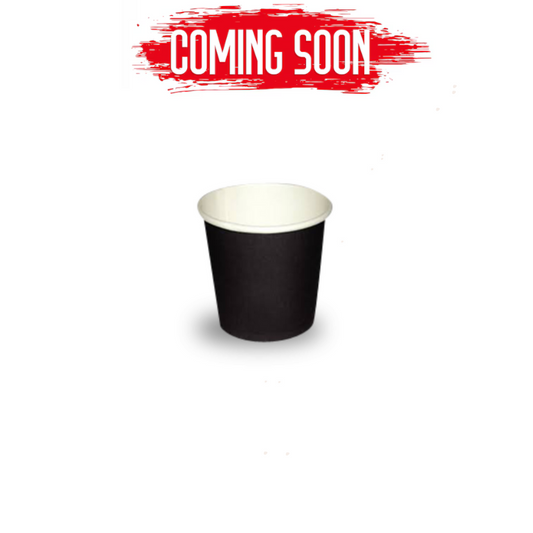 4 Oz Single Wall Black Paper Cup 50 Pcs