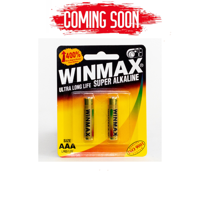 Winmax Batteries Super Alkaline AAA 2Pack