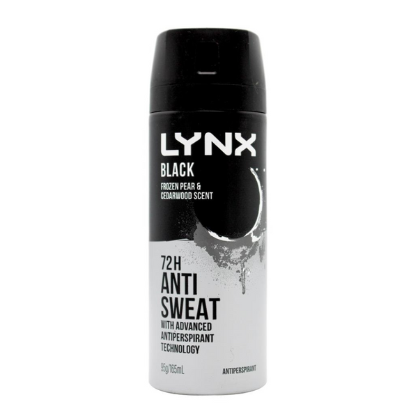 Lynx Black Anti Sweat Antiperspirant 165ml