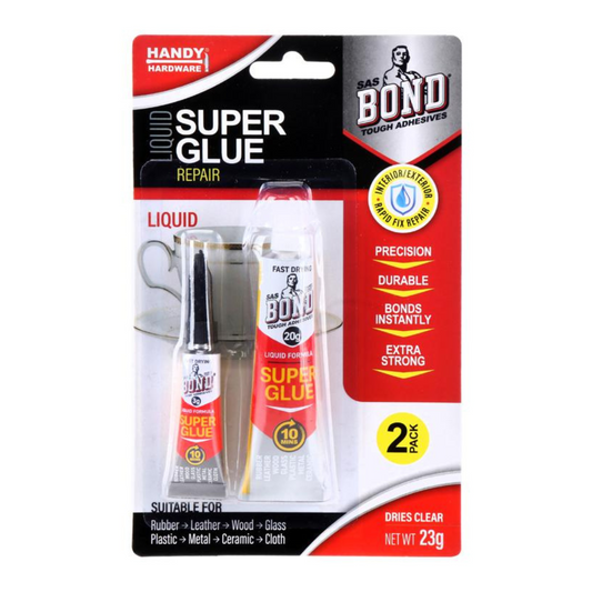 Handy Hardware Super Glue 23g 2Pack