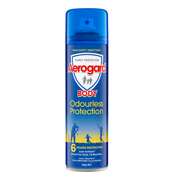 Aerogard Body Odourless Protection Aerosol Insect Repellent 150g