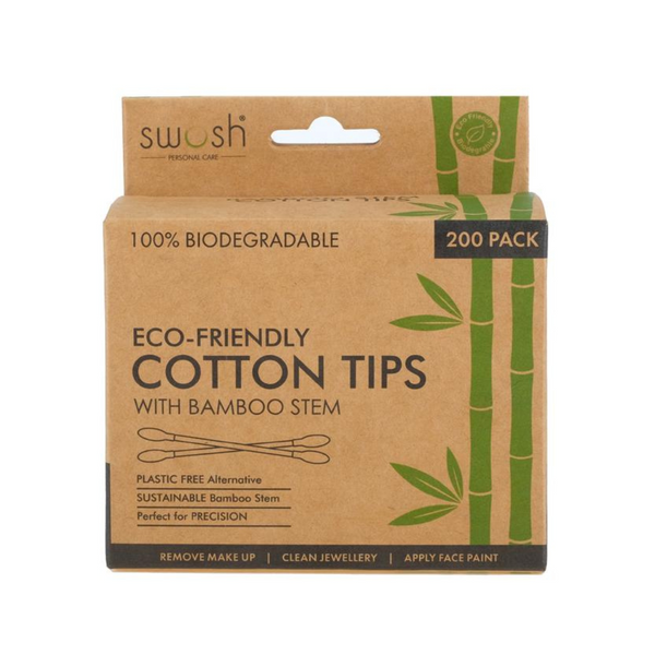 Swosh Cotton Tips With Bamboo Stem 200 Pack