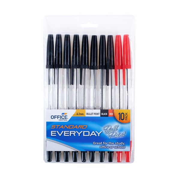 Office Central Everyday Ball Point Pen 10 Pack