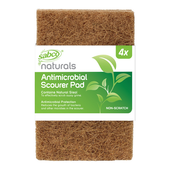 Sabco Naturals Antimicrobial Scourer Pad 4 Pack