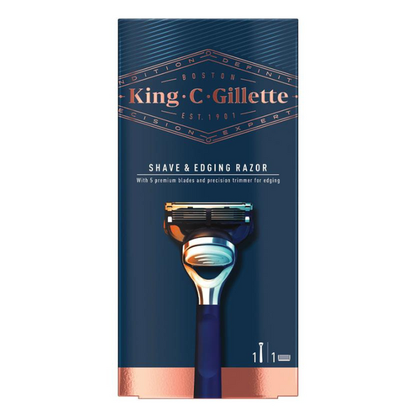 King.C Gillette Shave & Edging Razor 1 Pack