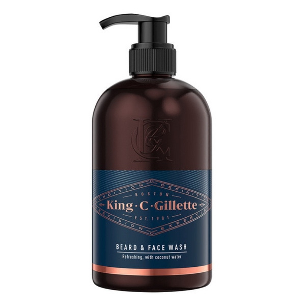 King.C Gillette Beard & Face Wash 350ml