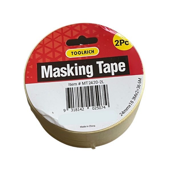 Toolrich Masking Tape 24mm x 18.3m 2PC