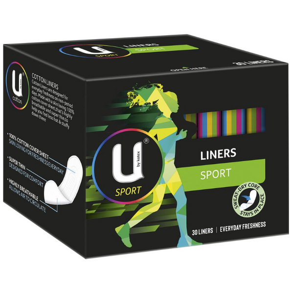 U By Kotex Sports Liners Sport 30 Pack