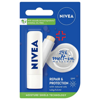 Nivea Repair & Protection Caring Lip Balm With Naturals Oils 4.8g
