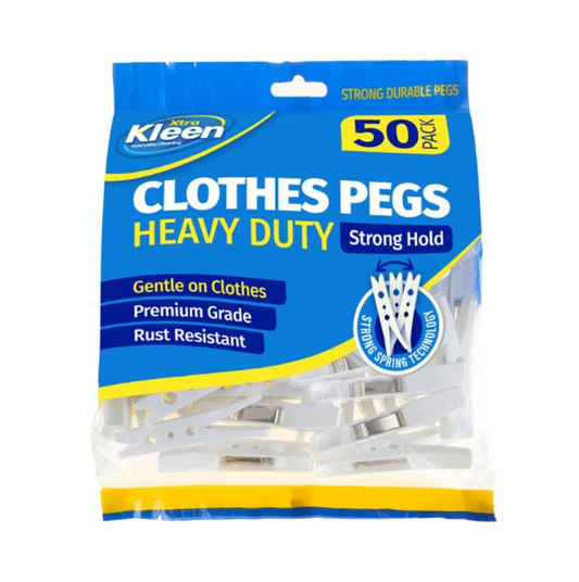 Xtra Kleen Clothes Pegs Heavy Duty 50 Pack