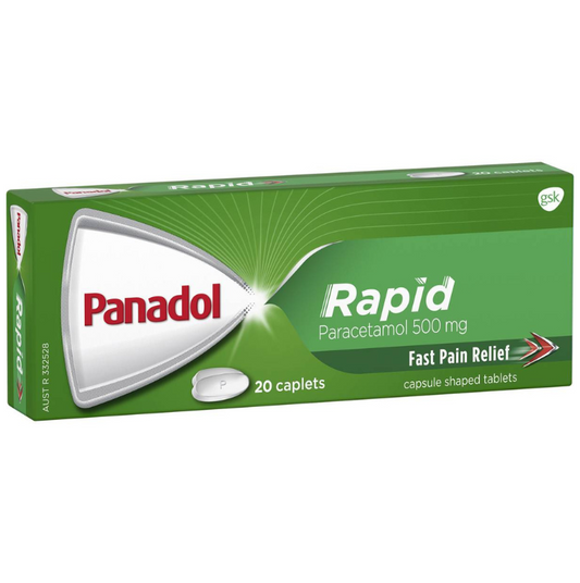 Panadol Rapid Paracetamol 500mg 20 Caplets