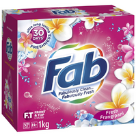 Fab Fresh Frangipani Laundry Detergent Powder 1kg