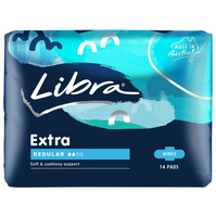 Libra Extra 14 Regular Pads With Wings