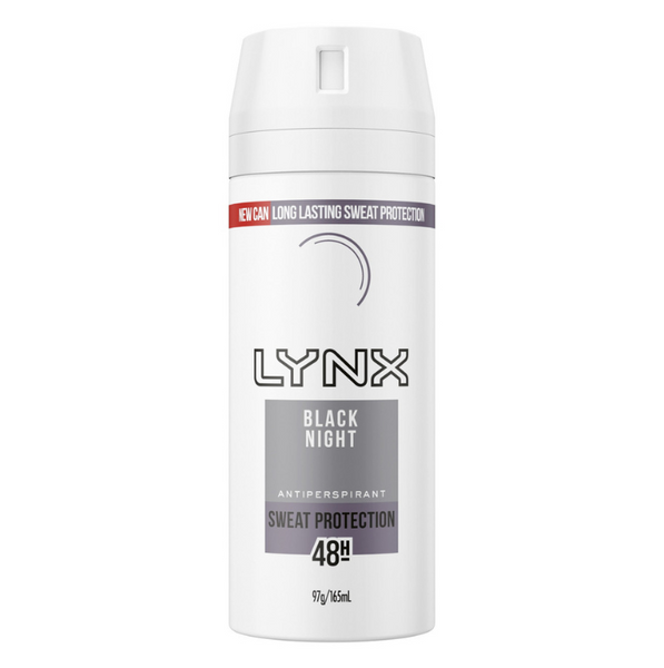 Lynx Black Night Antiperspirant Sweat Protection 165ml
