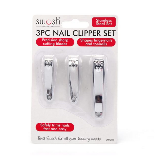 Swosh 3 Pc Nail Clipper Set