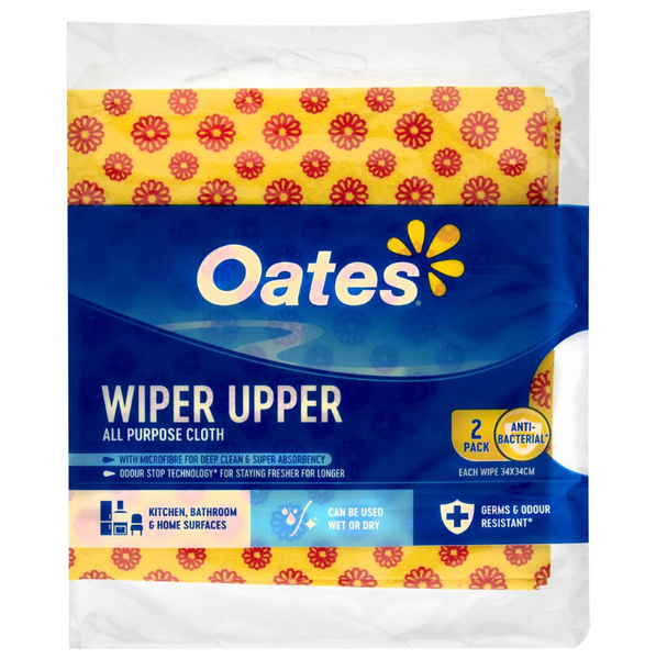 Oates Wiper Upper All Purpose Cloth 2 Pack