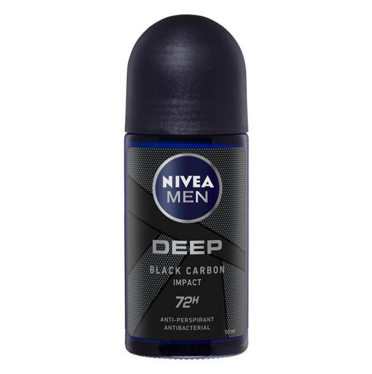 Nivea Men Deep Black Carbon Impact Roll On 50ml