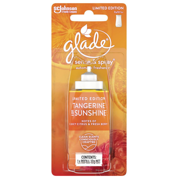 Glade Sense & Spray Automatic Freshener Refill Tangerine & Sunshine 12g
