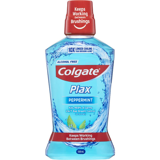 Colgate Mouthwash Plax Peppermint 500ml