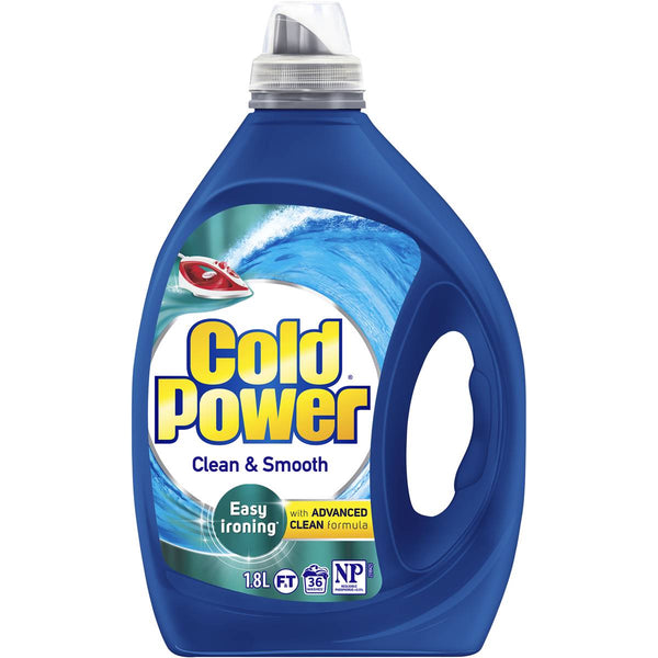 Cold Power Clean & Smooth Easy Ironing Laundry Liquid 1.8L
