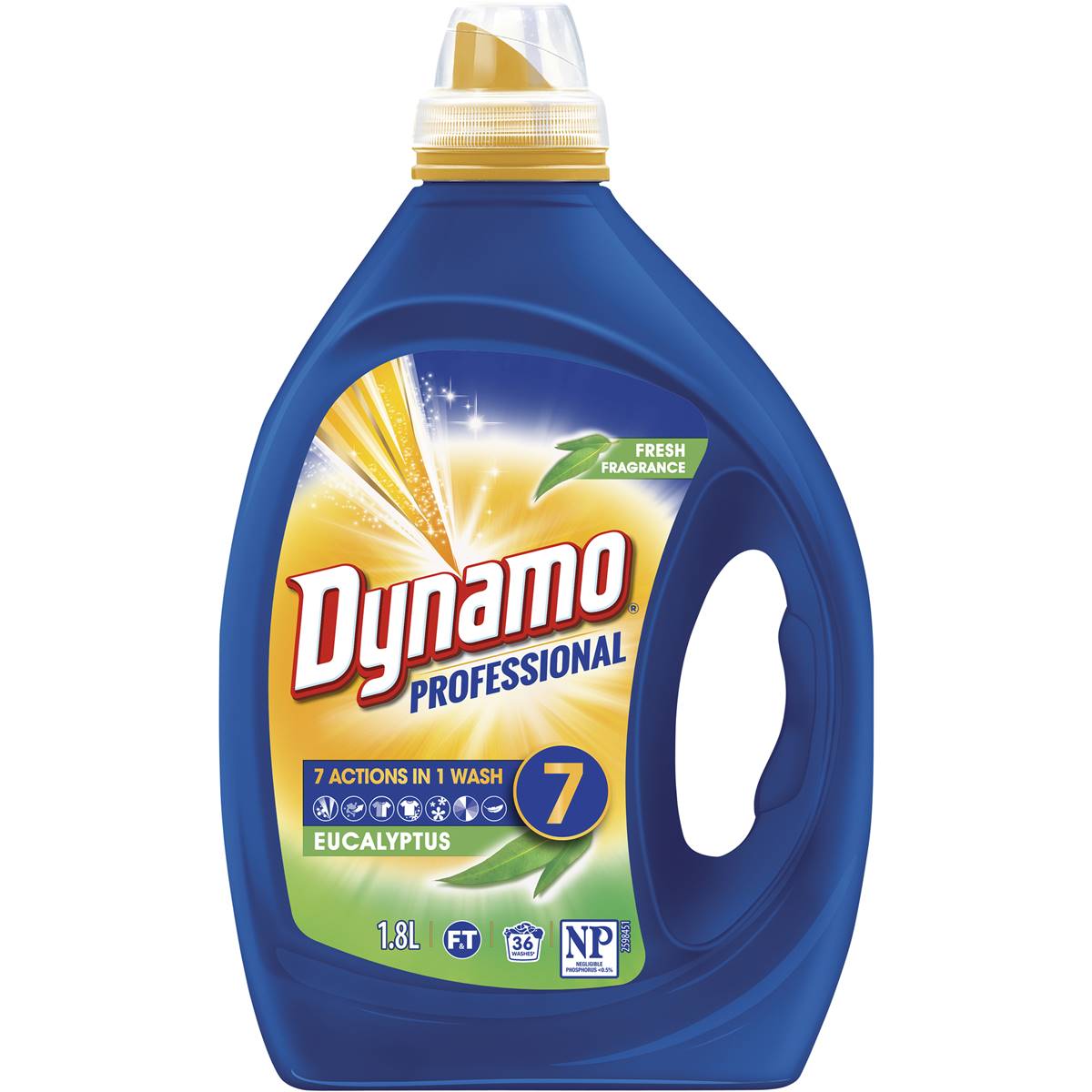 Dynamo Professional 7 Actions In 1 Wash Laundry Liquid Eucalyptus 1.8L