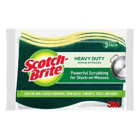 Scotch-Brite Heavy Duty Scourer & Sponge 3 Pack