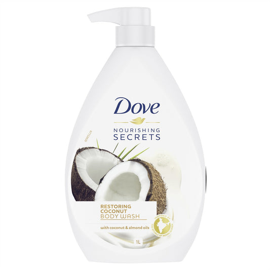 Dove Body Wash Restoring With Coconut & Almond Oil 1L