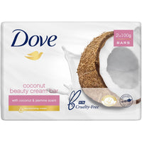 Dove Soap Coconut Beauty Cream Bar 2 x 100g