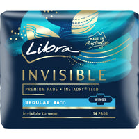 Libra Invisible 14 Regular Pads With Wings