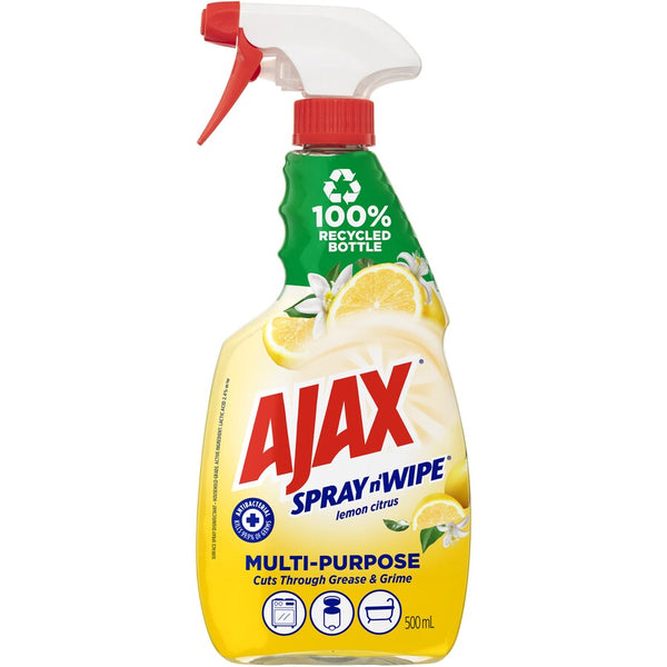 Ajax Spray N' Wipe Lemon Citrus 500ml