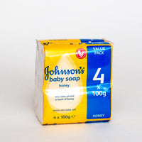 Johnsons Baby Soap Honey 4 x 100g Pack