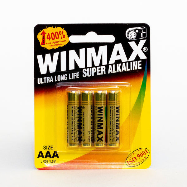 Winmax Batteries Super Alkaline AAA 4Pack