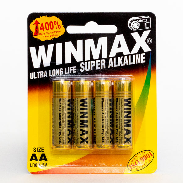 Winmax Batteries Super Alkaline AA 4Pack