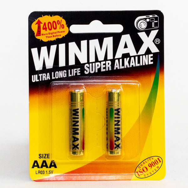 Winmax Batteries Super Alkaline AAA 2Pack