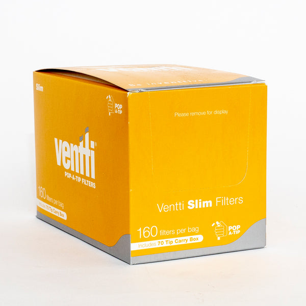 Ventti Slim 160 Filters Per Bag Includes 70 Tip Carry Box 12 Bags
