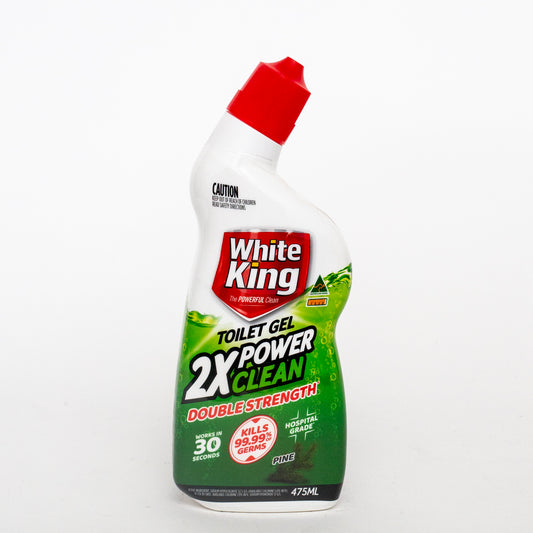 White King Toilet Gel 2x Power Pine 475ml