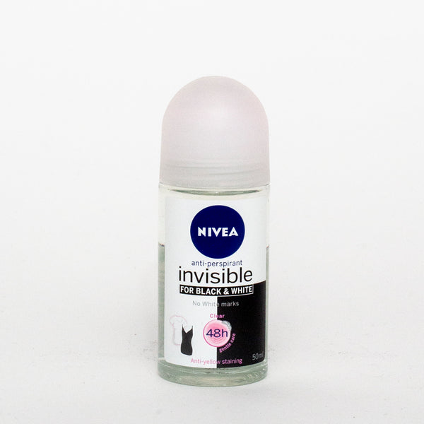 Nivea Roll On Invisible Black & White Clear 50ml
