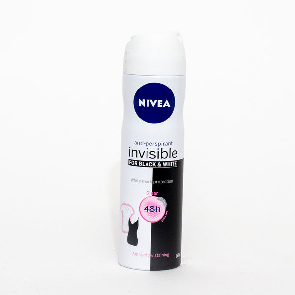 Nivea Deodorant Invisible Black & White Clear 150ml