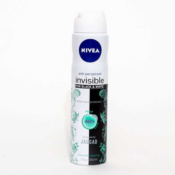 Nivea Deodorant Invisible Black & White Fresh 250ml